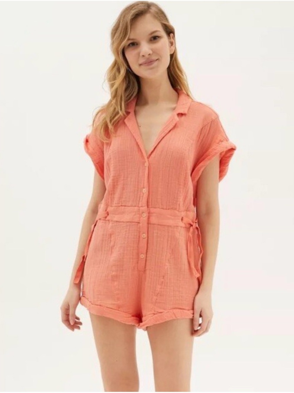 Urban outfitters Out From Under Peach Rosie Playsuit Size XS